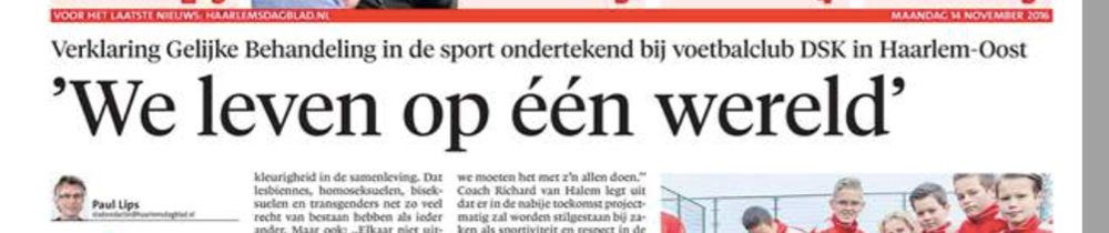 Uitvoering van CDA motie: Gelijke behandeling in de sport!